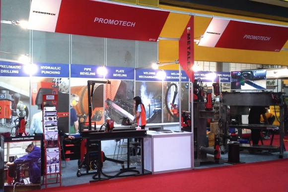 Promotech na fali koniunktury. Targowa ekspansja eksportera narzędzi Przemysł, BIZNES - Był amerykański FabTech i targi w Stuttgarcie. Jeszcze w tym miesiącu –Metalex w Bangkoku, a w styczniu Steelfab w Dubaju. Dobra koniunktura na rynku globalnym wpływa na wzrost sprzedaży produktów Promotechu.