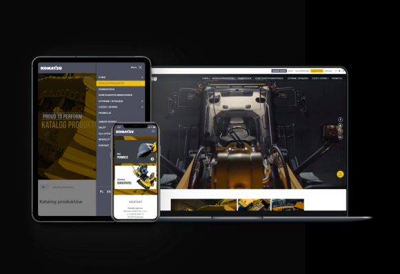 Komatsu z nowym serwisem internetowym od agencji discipline. Przemysł, BIZNES - Komatsu z nowym serwisem internetowym